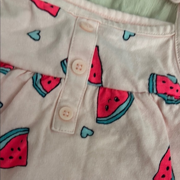 Pink Watermelon Print Baby Romper 18m - Picture 3 of 5